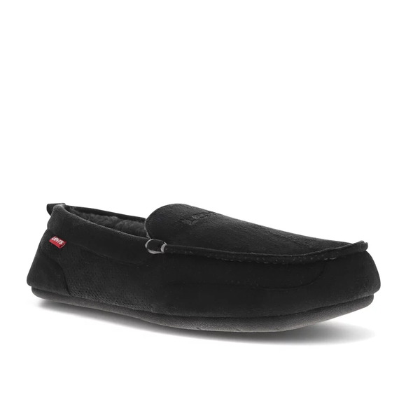 Levi's Mens Harlin 2 Slippers 9.5-10.5 Brown Microsuede Venetian House Shoe - Picture 1 of 11